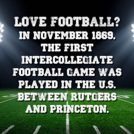 November: The birth of college football